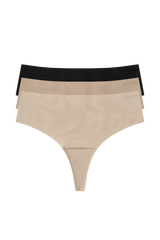 W637 padded thong 3-pack